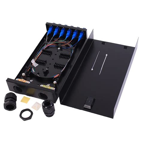 6 strand sm fiber junction box|VFLTOOL SC SM 6Port Box +Cables Wall Mount Fiber .